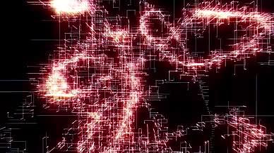 粒子动态透明通道背景视频视频的预览图